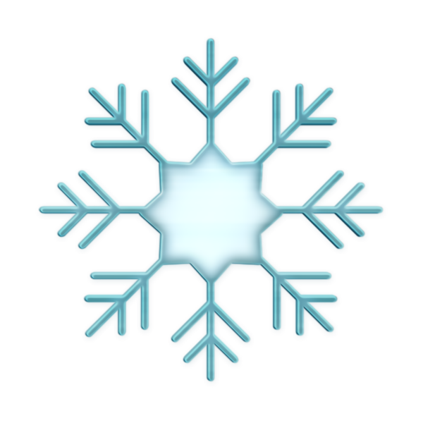 Transparent Line Symmetry Snowflake for Christmas