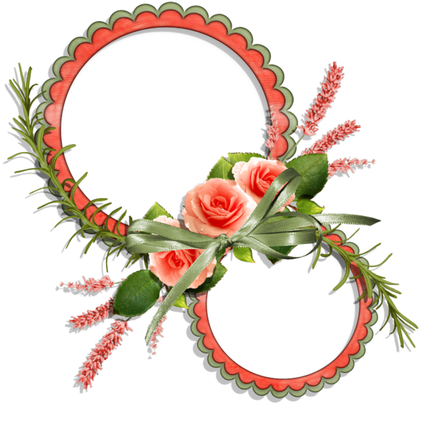 Transparent Picture Frames Floral Design Digital Photo Frame Flower Cut Flowers for Valentines Day