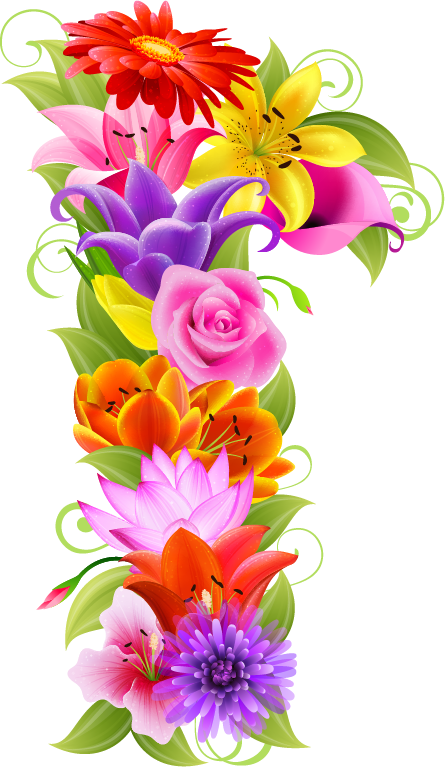 Transparent Floral Design Flower Number Flower Arranging for Valentines Day