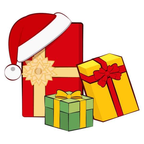 Transparent Gift Christmas Day Santa Claus for Christmas