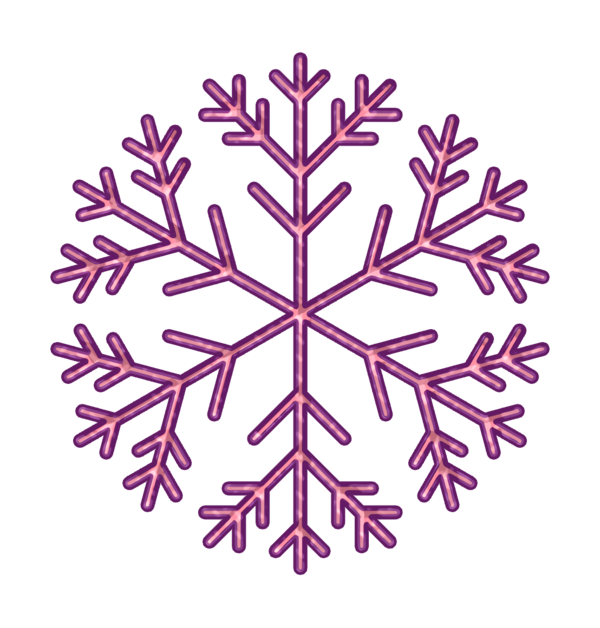 Transparent Leaf Snowflake Plant for Christmas