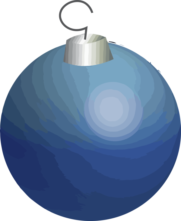 Transparent Christmas Blue Circle Ornament for Christmas Bulbs for Christmas