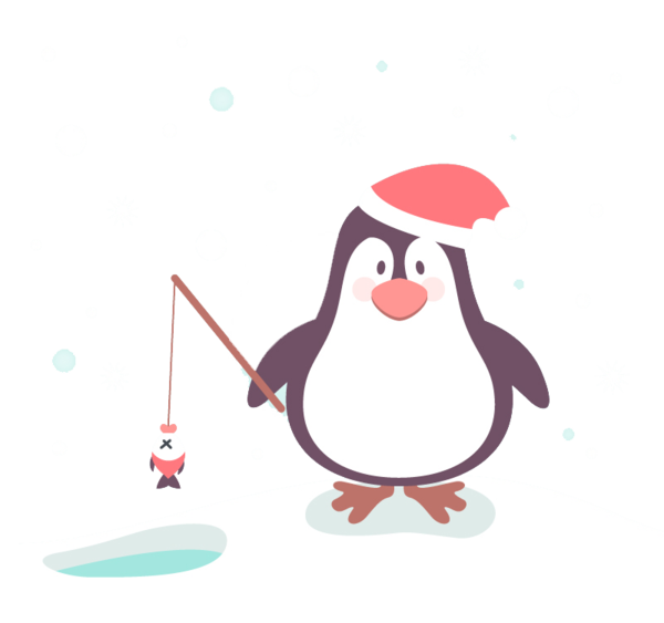 Transparent Penguin Cartoon Drawing Flightless Bird Beak for Christmas
