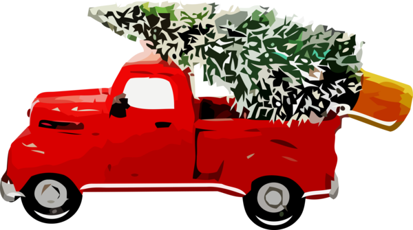 Transparent Christmas Vehicle Car Pickup truck for Christmas Ornament for Christmas