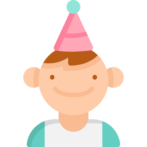 Transparent Party Hat Nose Character Facial Expression for New Year