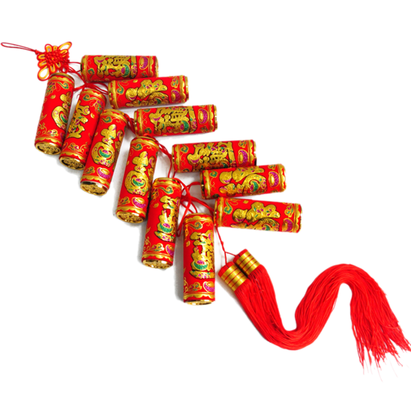 Transparent Firecracker Chinese New Year Festival Text Christmas Decoration for New Year
