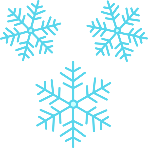 Transparent Snowflake Hexagon Snow Leaf Symmetry for Christmas