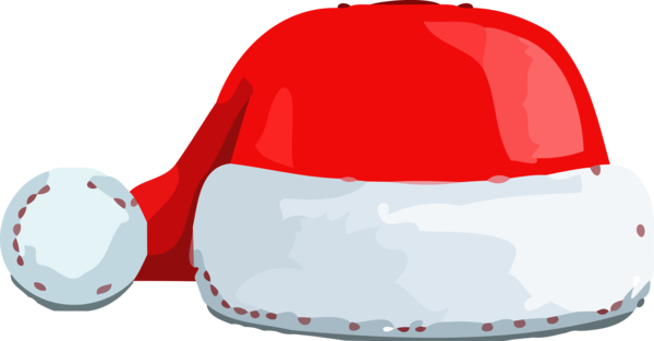 Transparent Christmas Red Headgear Cap for Santa for Christmas