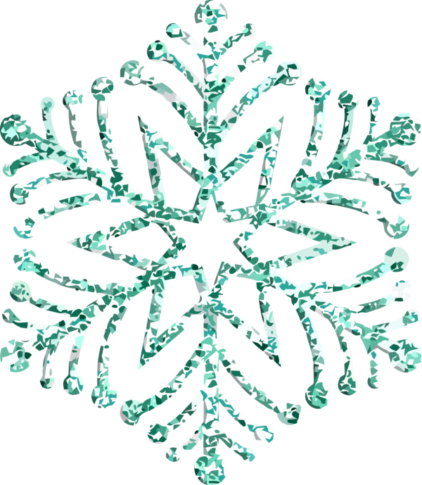 Transparent Christmas Green Leaf Vascular plant for Snowflake for Christmas
