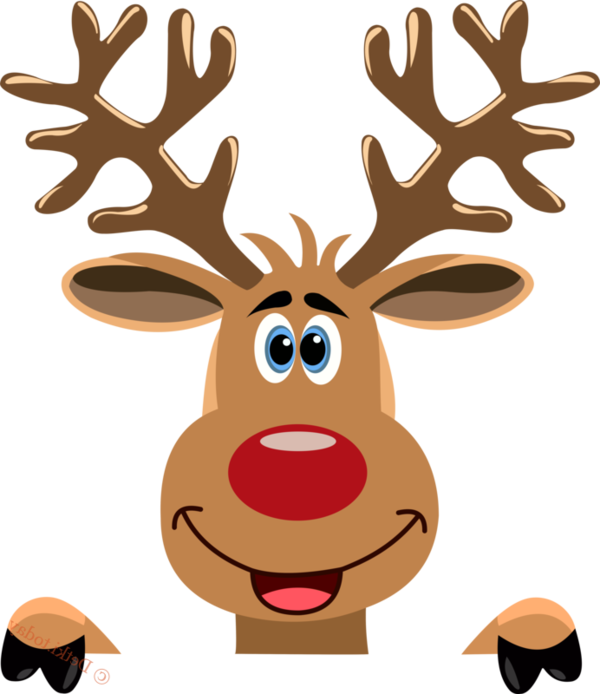 Transparent Reindeer Deer Ded Moroz Nose for Christmas