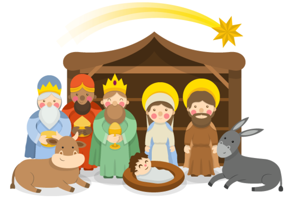 Transparent Novena Of Aguinaldos Novena Christmas Day Nativity Scene Cartoon for Christmas