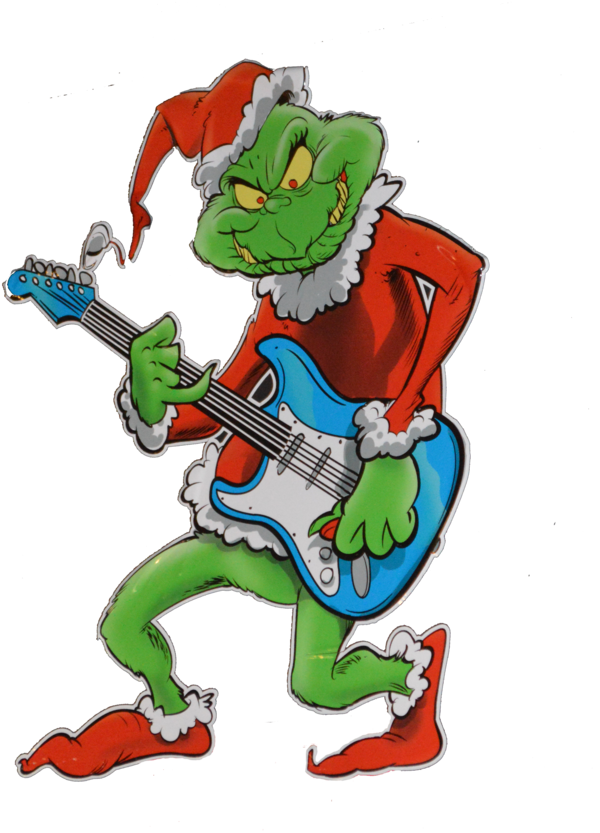 Transparent Grinch How The Grinch Stole Christmas Guitar Cartoon for Christmas