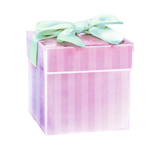 Transparent Gift Box Christmas Pink for Christmas