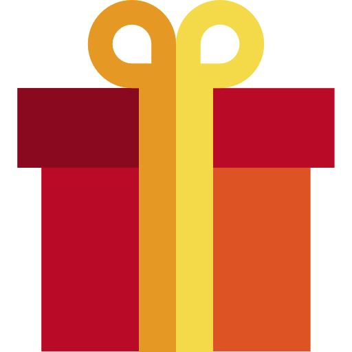 Transparent Gift Birthday Christmas Red Text for Christmas