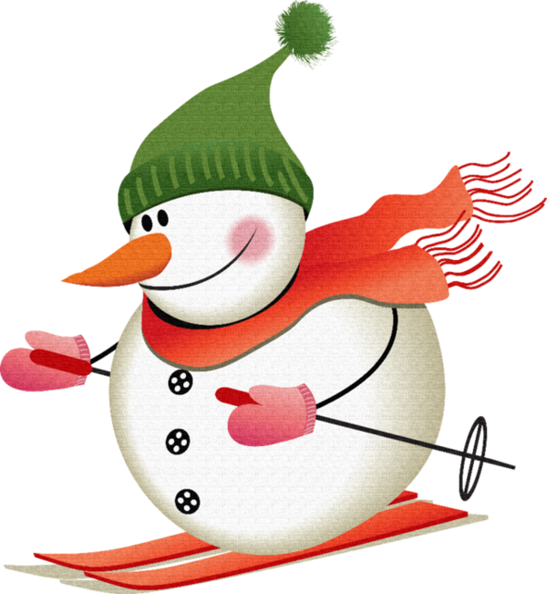 Transparent Ded Moroz Snegurochka Paper Snowman Christmas for Christmas