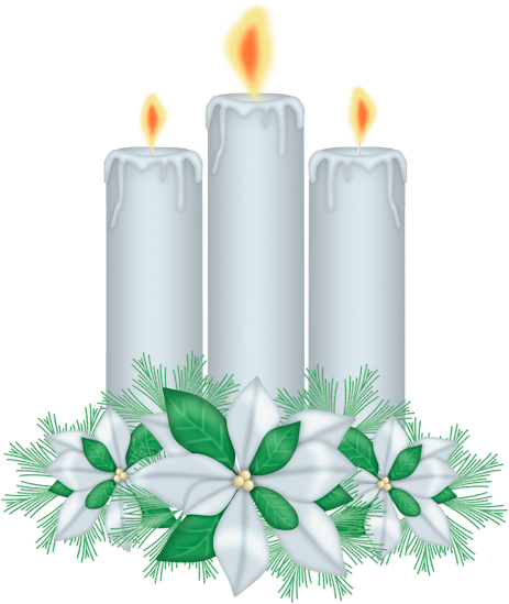 Transparent Candle Unity Candle Advent Candle Lighting for Christmas