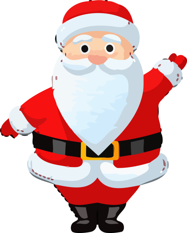 Transparent Christmas Santa claus Cartoon Line for Christmas Ornament for Christmas