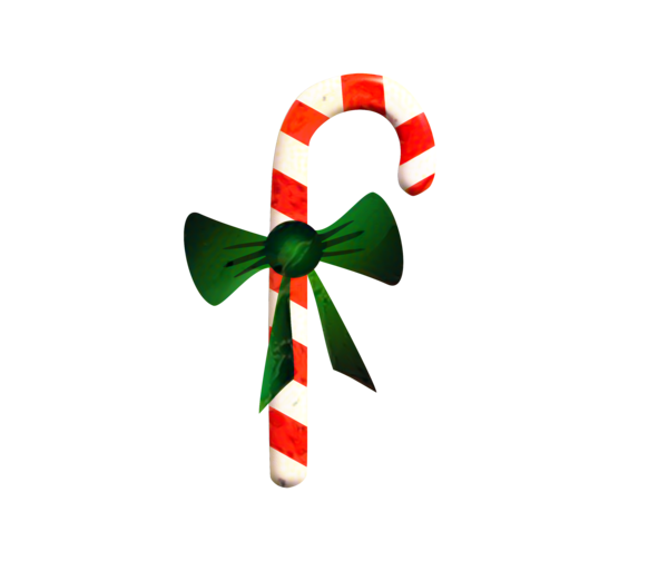 Transparent Candy Cane Candy Peppermint Christmas Green for Christmas