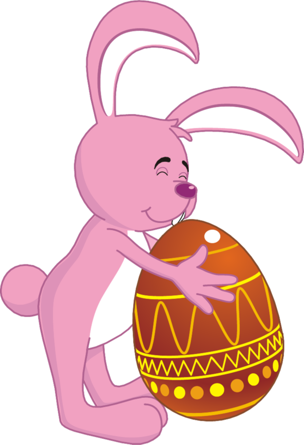 Transparent Easter Bunny Easter Easter Egg Pink Food for Easter