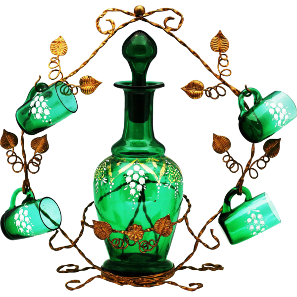 Transparent Decanter Bottle Liqueur Drinkware Christmas Ornament for Christmas