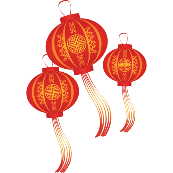 Transparent Paper Lantern Lantern Chinese New Year Orange Christmas Ornament for New Year
