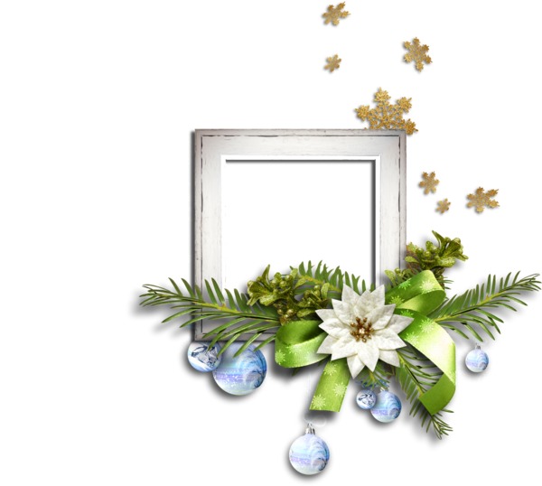 Transparent Picture Frames Flower Bordiura Picture Frame Christmas Ornament for Christmas