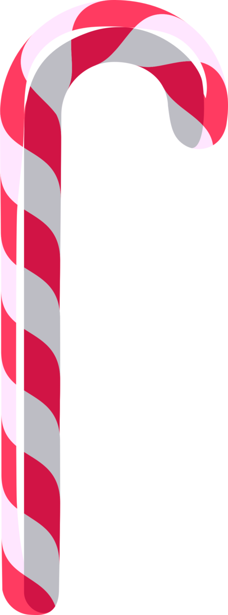 Transparent Candy Cane Stick Candy Drawing Pink Angle for Christmas