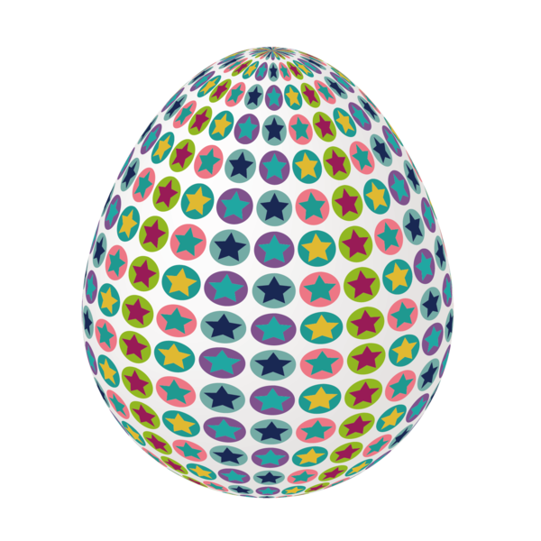 Transparent Easter Egg Easter Egg Symmetry Point for Easter