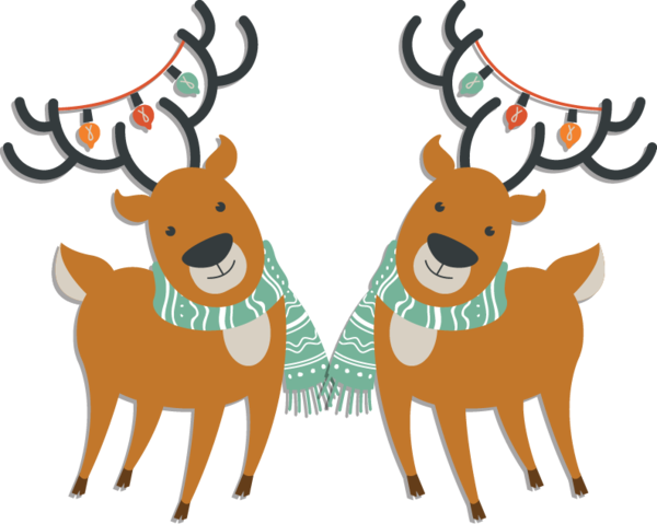 Transparent Reindeer Deer Santa Claus Tail for Christmas