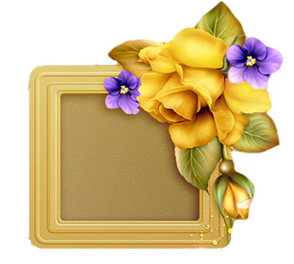 Transparent Scrapbooking Paper Digital Scrapbooking Flower Yellow for Valentines Day