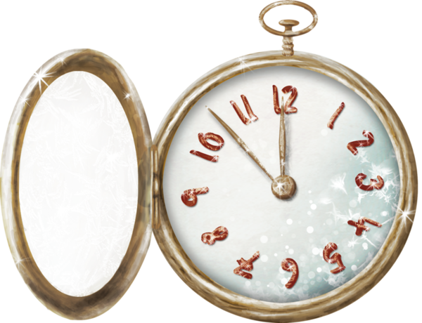 Transparent Clock Pocket Watch Wedding Invitation Jewellery Home Accessories for Christmas