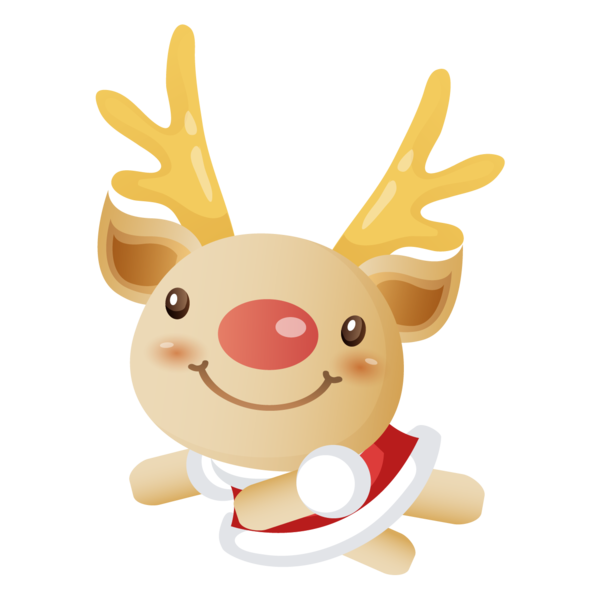 Transparent Santa Claus Reindeer Deer Stuffed Toy for Christmas