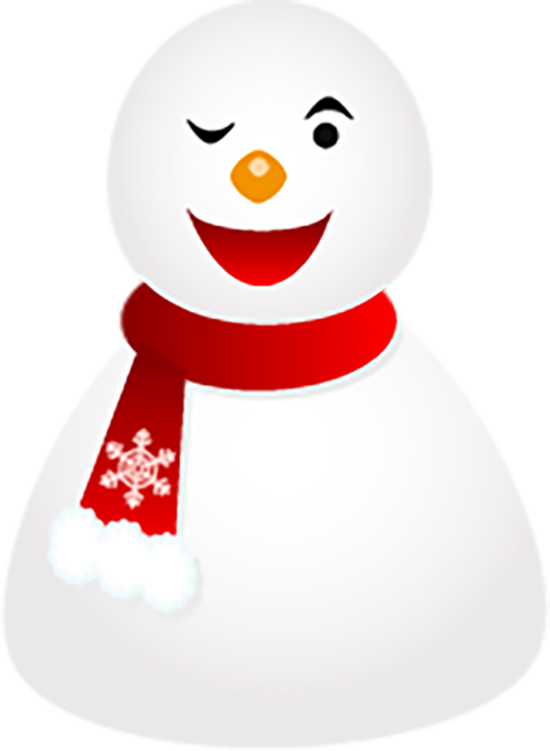 Transparent Snowman Christmas Pixel Neck for Christmas