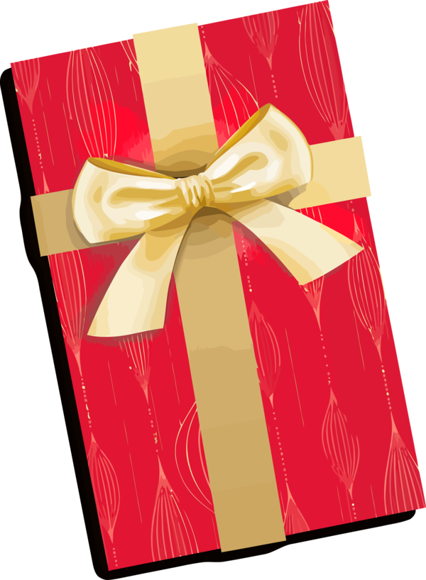 Transparent New Year Red Ribbon Present for New Year Gifts for New Year