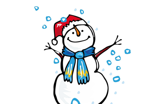Transparent Winter Snowman Cartoon Flightless Bird Beak for Christmas