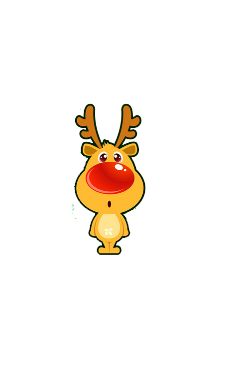 Transparent Reindeer Rudolph Deer Giraffidae Smiley for Christmas