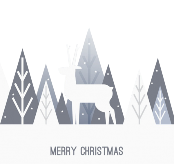Transparent Deer Christmas Flat Design Diagram Triangle for Christmas