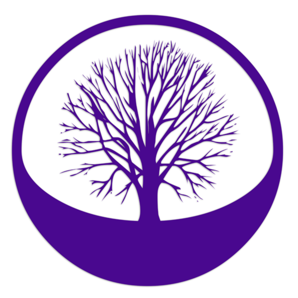 Transparent Bodhi Tree Buddhism Zen Purple Violet for Bodhi Day