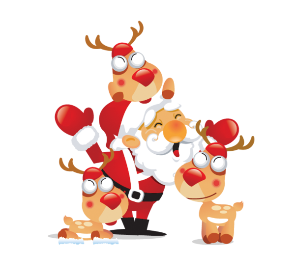 Transparent Snegurochka Santa Claus Christmas Food Deer for Christmas