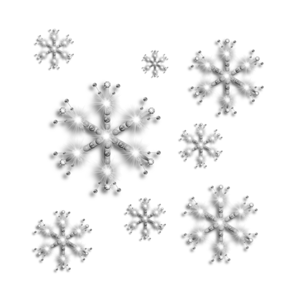 Transparent Snowflake Christmas Snow Symmetry Point for Christmas