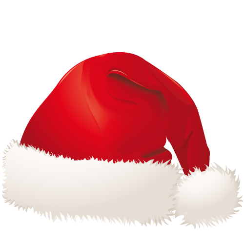 Transparent Santa Claus Santa Suit Hat Red Lip for Christmas