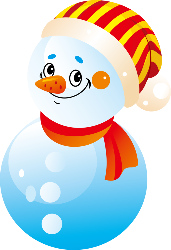 Transparent Snowman Carrot White Christmas Ornament for Christmas