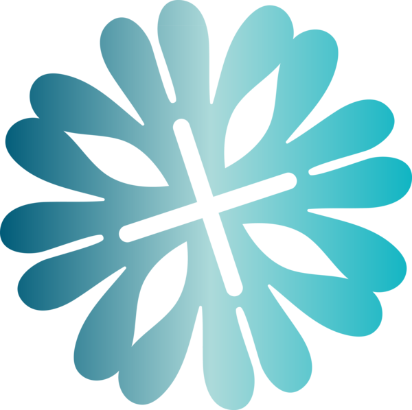 Transparent Christmas Snow Turquoise Leaf for Christmas