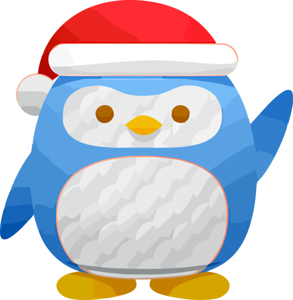 Transparent Christmas Flightless bird Cartoon Bird for Christmas Ornament for Christmas