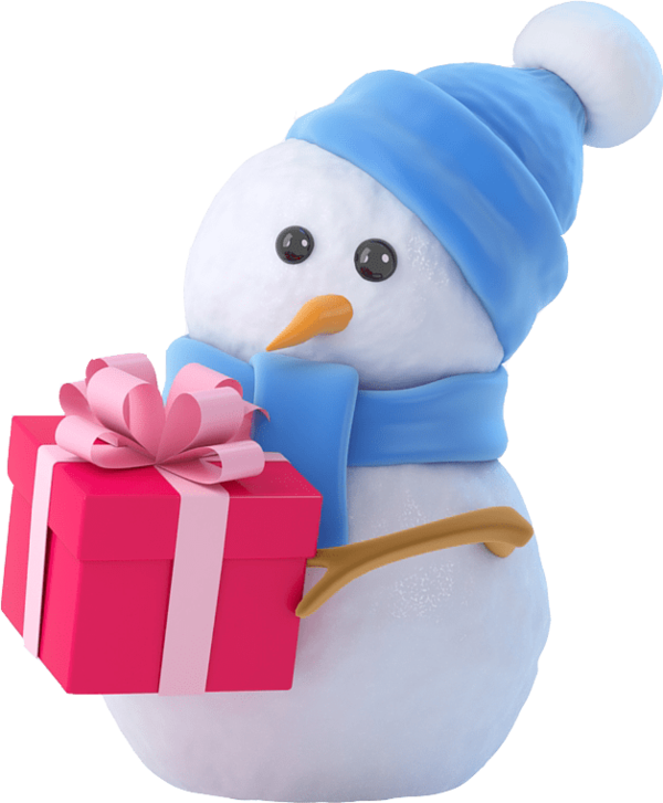 Transparent Weight Training Olympic Weightlifting Snowman Flightless Bird for Christmas