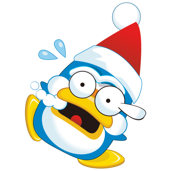 Transparent Penguin Christmas Day Cartoon Yellow Line for Christmas