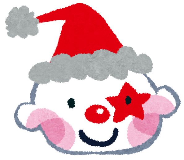 Transparent Pierrot Circus Character Red Nose for Christmas