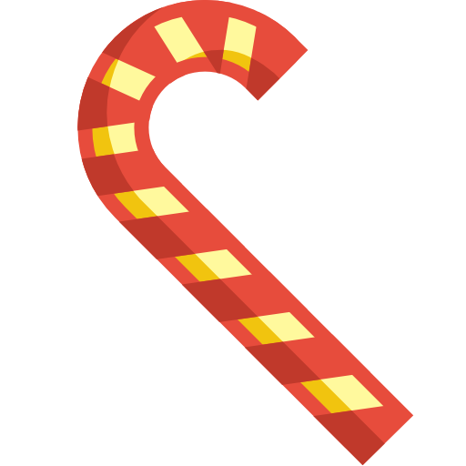Transparent Candy Cane Stick Candy Candy Area Text for Christmas