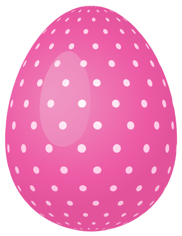 Transparent Easter Bunny Easter Easter Egg Pink Polka Dot for Easter