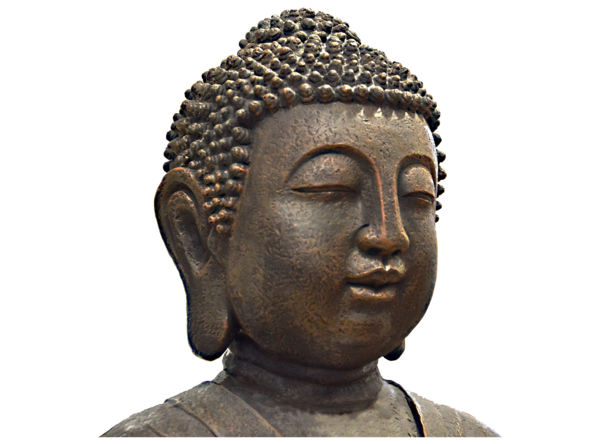 Transparent Buddha Buddhism Meditation Classical Sculpture Head for Bodhi Day